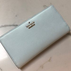 Robin egg blue Kate Spade wallet